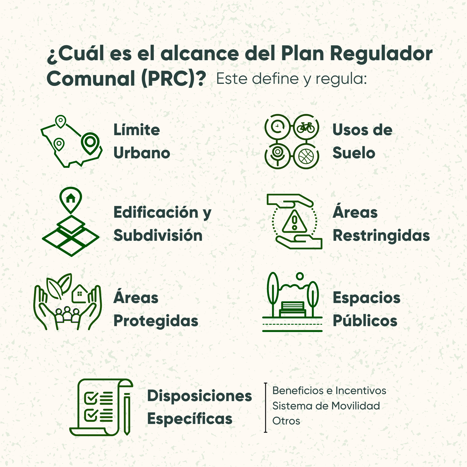 ¿Cuál es el alcance del Plan Regulador Comunal (PRC)